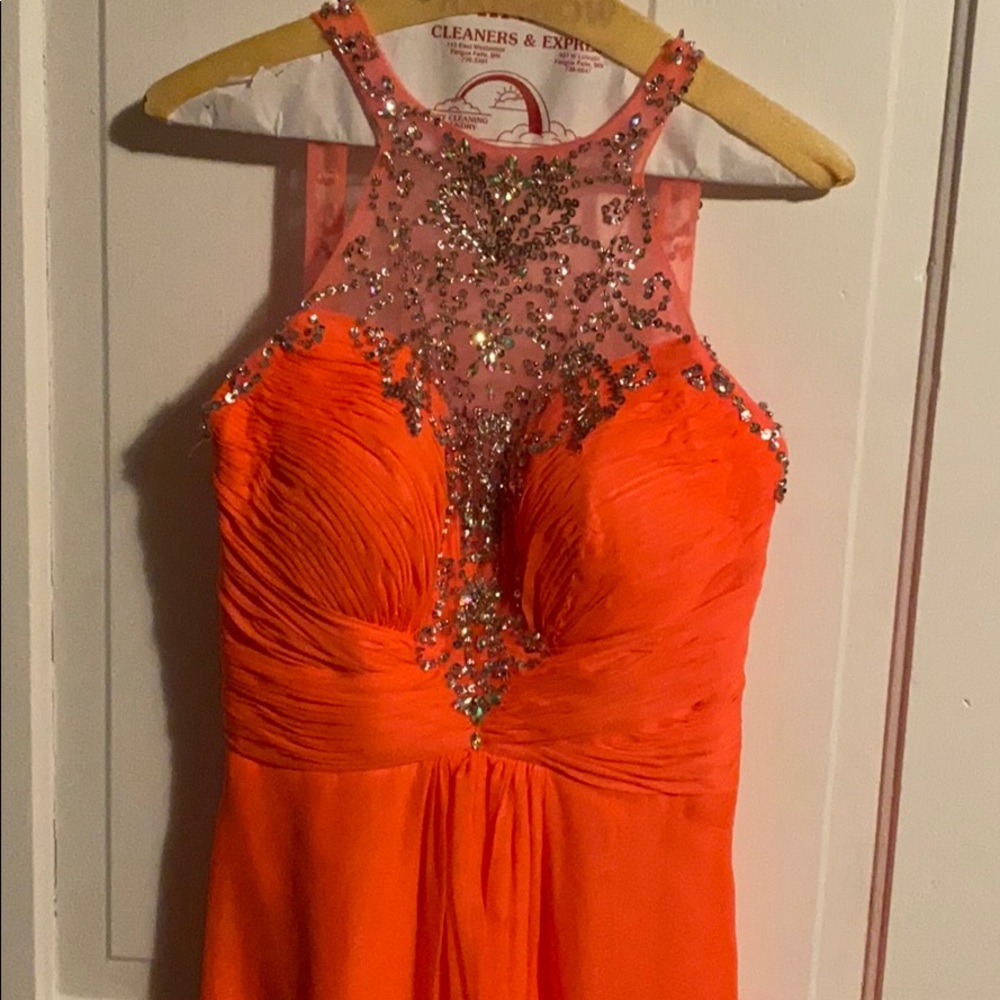 Coral color Prom Dress